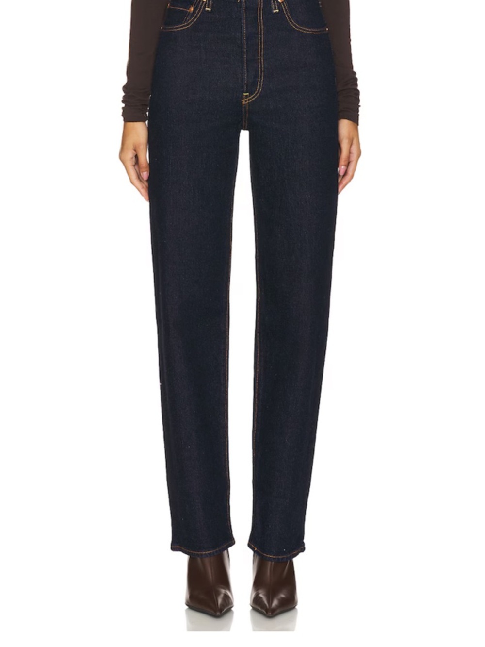 Levi’s Ribcage Straight Leg Women's Jeans - Dark Indigo